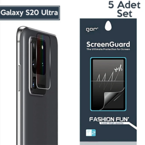 Haydiburaya 89 GOR Samsung Galaxy S20 Ultra Kamera Lens Koruyucu 5 Adet