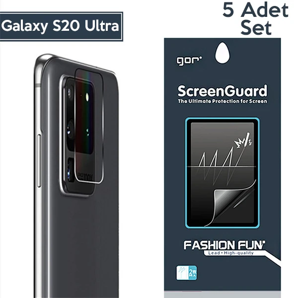 GOR Samsung Galaxy S20 Ultra Kamera Lens Koruyucu 5 Adet 1 GOR Samsung Galaxy S20 Ultra Kamera Lens Koruyucu 5 Adet