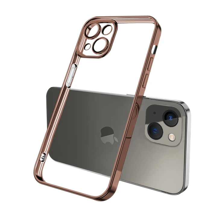 ALLY Fashion Series iPhone 13 6.1inç Kılıf Renkli Kenar Lazer Çerçeveli Silikon Kılıf 2 ALLY Fashion Series iPhone 13 6.1inç Kılıf Renkli Kenar Lazer Çerçeveli Silikon Kılıf - Görsel 2