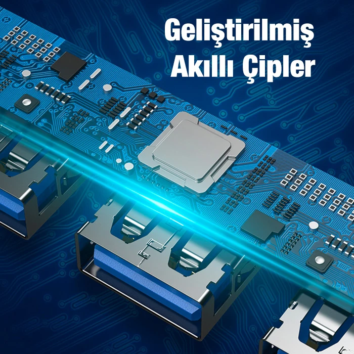 ALLY A-807 5in1 Type-C + USB Girişli USB 3.0 Çoğaltıcı Hub Adaptör 4 ALLY A-807 5in1 Type-C + USB Girişli USB 3.0 Çoğaltıcı Hub Adaptör - Görsel 4