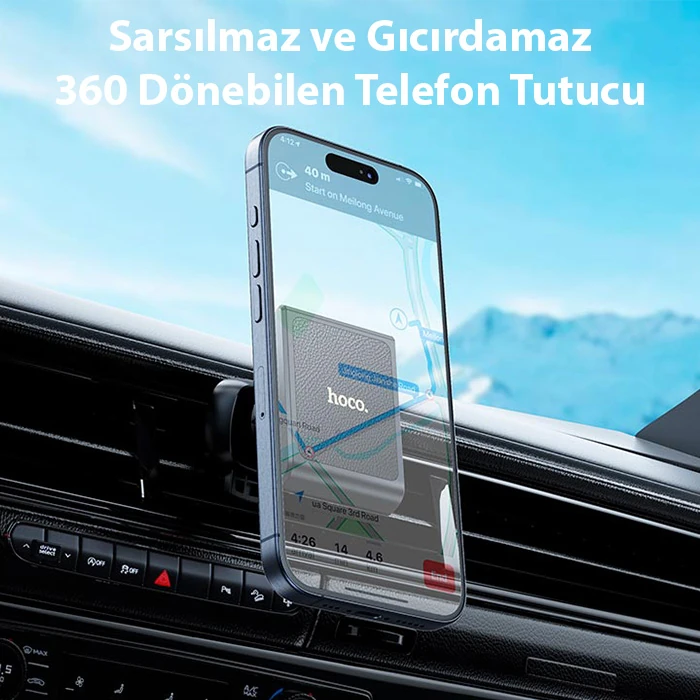 Hoco H46 Klima Havalandırma Bölmesi Magsafe Manyetik Araç İçi Telefon Tutucu-(5775) 3 Hoco H46 Klima Havalandırma Bölmesi Magsafe Manyetik Araç İçi Telefon Tutucu-(5775) - Görsel 3