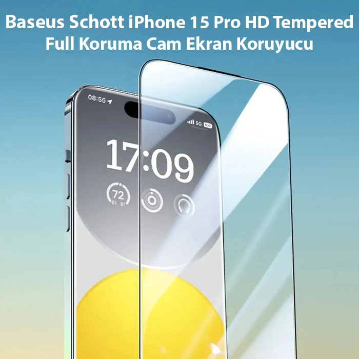 Baseus iPhone 15 Pro HD Tempered Full Koruma Cam Ekran Koruyucu 2 Baseus iPhone 15 Pro HD Tempered Full Koruma Cam Ekran Koruyucu - Görsel 2