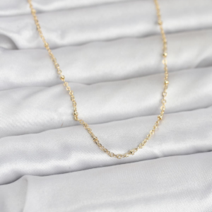 CM 14K Gold Renk Burgu Model 60 cm Kadın Kolye 5886