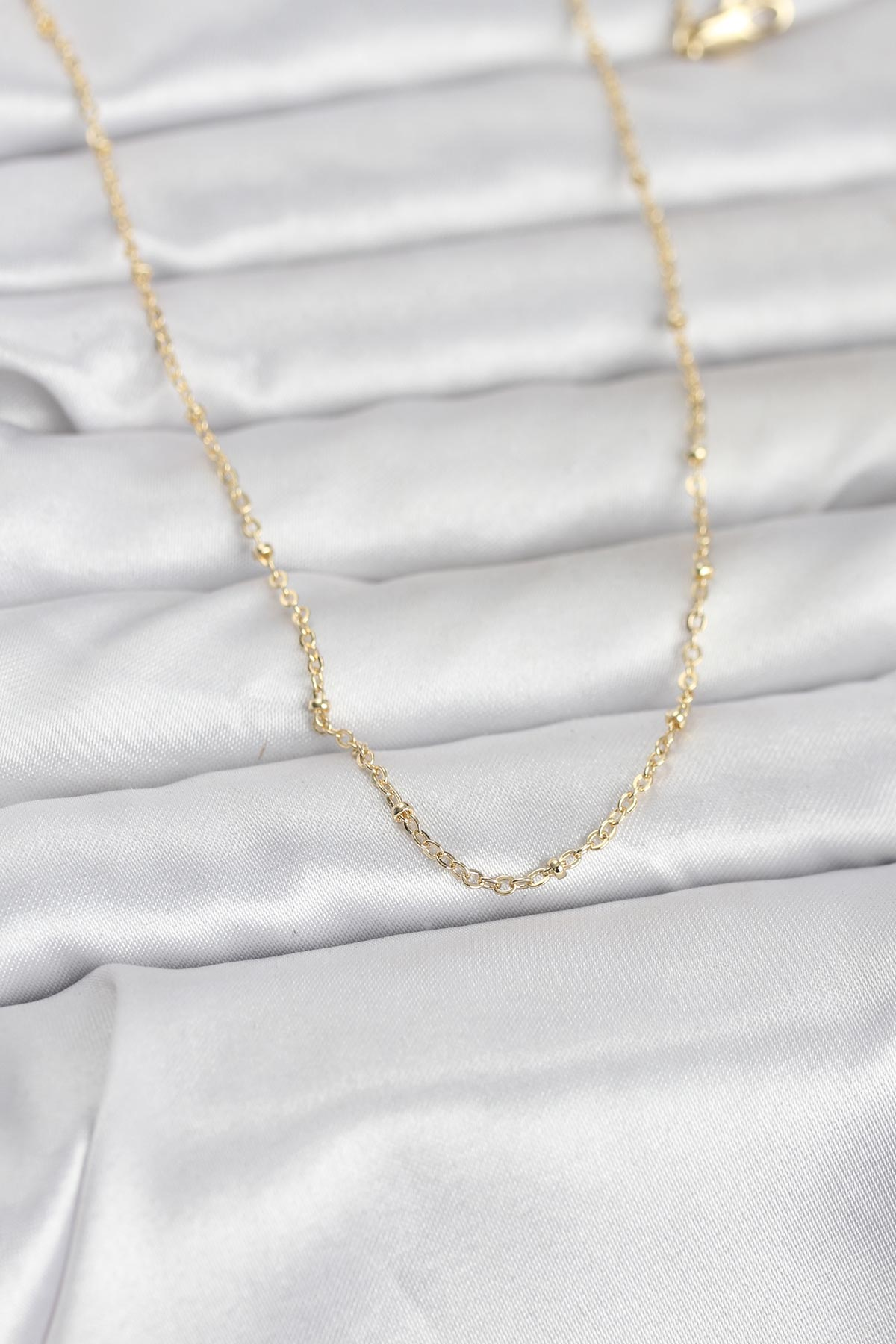 CM 14K Gold Renk Burgu Model 60 cm Kadın Kolye 5886 1 CM 14K Gold Renk Burgu Model 60 cm Kadın Kolye 5886