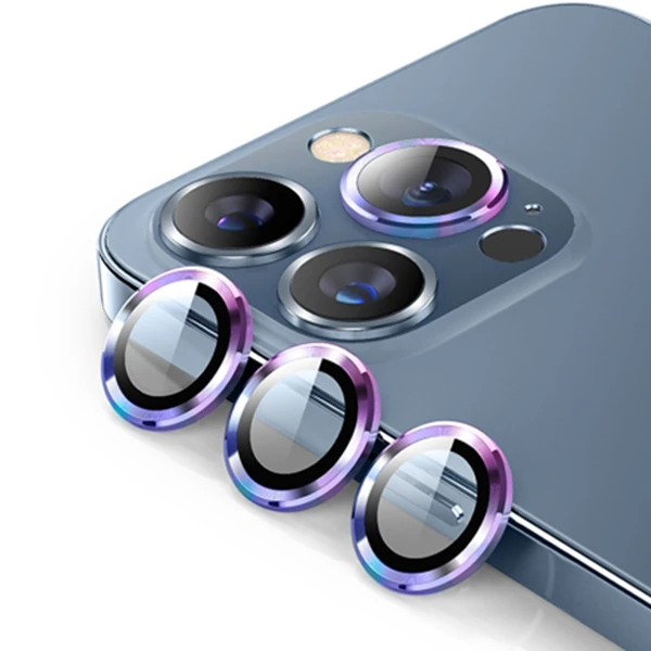 ALLY İPhone 13 Pro -13 Pro Max 3D Metal Çerçeveli Kamera Lens Koruyucu 1 ALLY İPhone 13 Pro -13 Pro Max 3D Metal Çerçeveli Kamera Lens Koruyucu