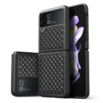 Dux Ducis Venice Series Samsung Galaxy Z Flip3 5G için Premium Deri Kılıf-(5775)