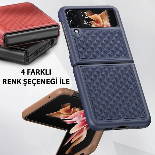 Dux Ducis Venice Series Samsung Galaxy Z Flip3 5G için Premium Deri Kılıf 3 Dux Ducis Venice Series Samsung Galaxy Z Flip3 5G için Premium Deri Kılıf - Görsel 3