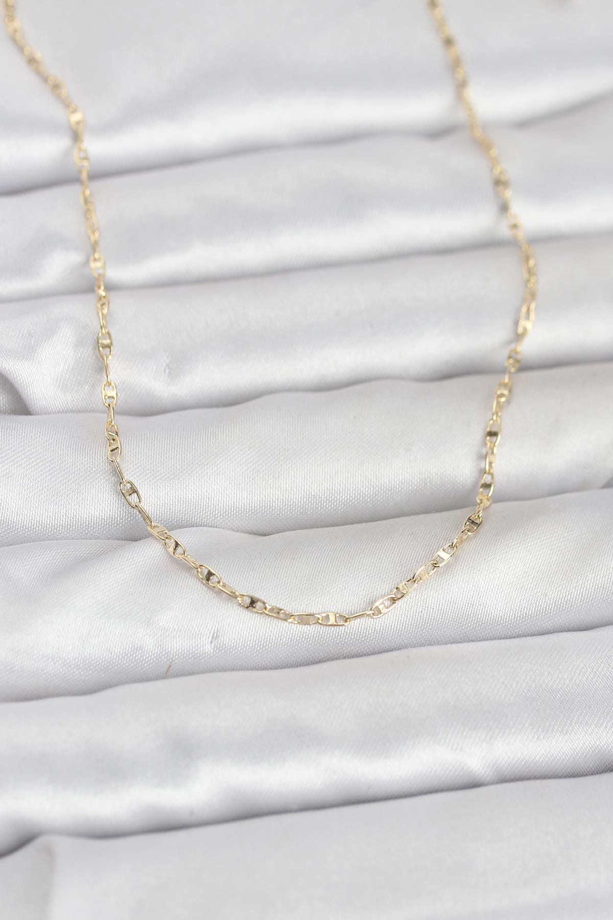 CM 14K Gold Renk Gemici Zincir Model 60 cm Kadın Kolye 5886 1 CM 14K Gold Renk Gemici Zincir Model 60 cm Kadın Kolye 5886