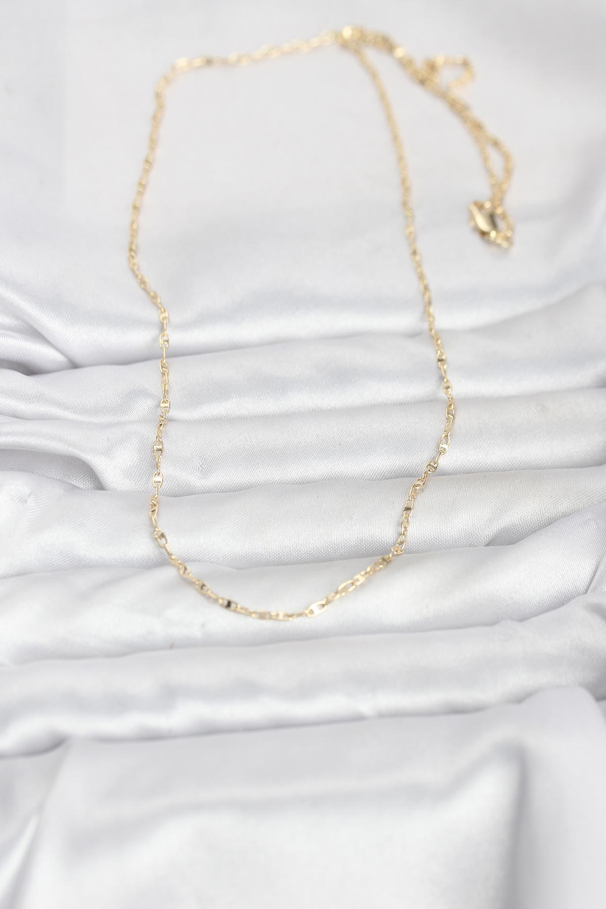 CM 14K Gold Renk Gemici Zincir Model 60 cm Kadın Kolye 5886 2 CM 14K Gold Renk Gemici Zincir Model 60 cm Kadın Kolye 5886 - Görsel 2