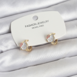 Kitty Model Gold Renk Pirinç Çocuk Küpe 5886