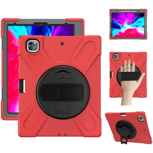İPad Pro 12.9-inch (2021)-(2020) Kılıf Kalem Yerli 3 Katmanlı Standlı Zırh Kılıf-Shockproof
