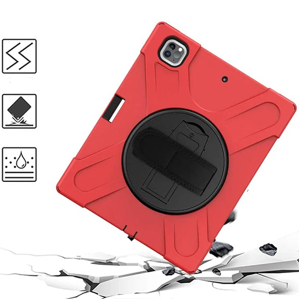 İPad Pro 12.9-inch (2021)-(2020) Kılıf Kalem Yerli 3 Katmanlı Standlı Zırh Kılıf-Shockproof 3 İPad Pro 12.9-inch (2021)-(2020) Kılıf Kalem Yerli 3 Katmanlı Standlı Zırh Kılıf-Shockproof - Görsel 3