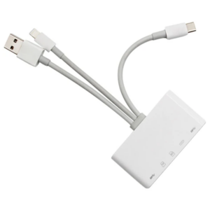 ALLY 3 İN1 İPhone+Usb C+ Usb A Kamera Okuyucu Kart Okuyucu-(5775)