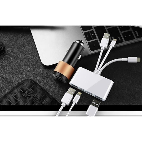 ALLY 3 İN1 İPhone+Usb C+ Usb A Kamera Okuyucu Kart Okuyucu-(5775) 4 ALLY 3 İN1 İPhone+Usb C+ Usb A Kamera Okuyucu Kart Okuyucu-(5775) - Görsel 4