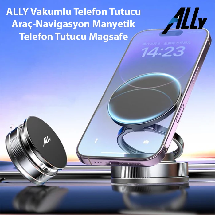 ALLY Vakumlu Telefon Tutucu Araç-Navigasyon Manyetik Telefon Tutucu Magsafe-(5775) 2 ALLY Vakumlu Telefon Tutucu Araç-Navigasyon Manyetik Telefon Tutucu Magsafe-(5775) - Görsel 2