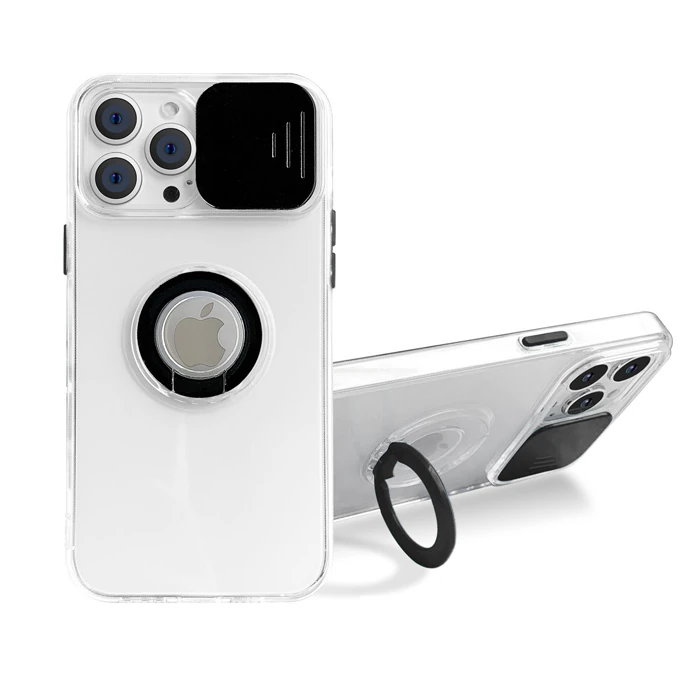Ally iPhone 12 Pro Max Kılıf Sürgülü Kamera Lens Korumalı Yüzük Standlı Silikon Kılıf-(5775) 1 Ally iPhone 12 Pro Max Kılıf Sürgülü Kamera Lens Korumalı Yüzük Standlı Silikon Kılıf-(5775)