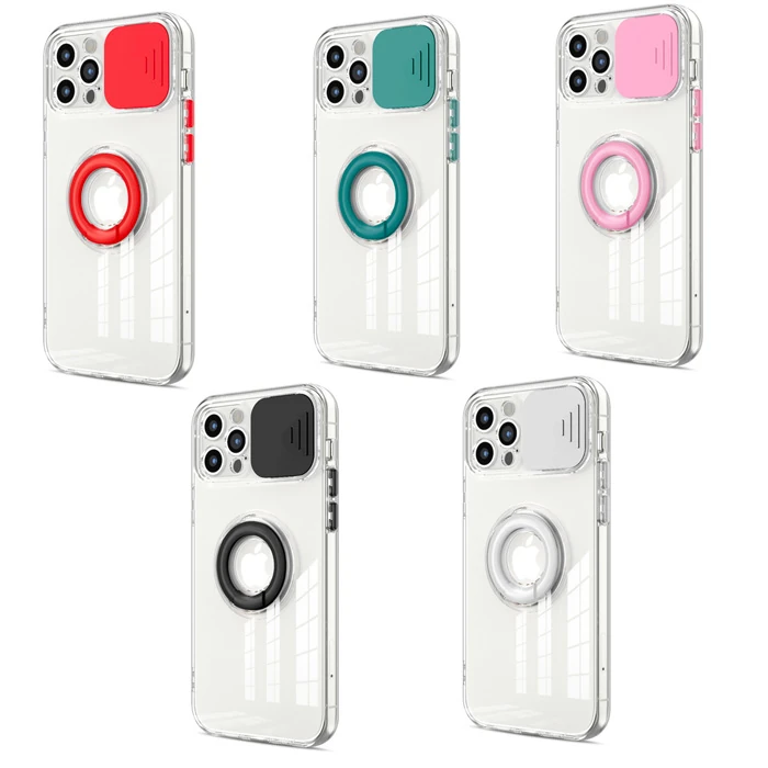 Ally iPhone 12 Pro Max Kılıf Sürgülü Kamera Lens Korumalı Yüzük Standlı Silikon Kılıf-(5775) 3 Ally iPhone 12 Pro Max Kılıf Sürgülü Kamera Lens Korumalı Yüzük Standlı Silikon Kılıf-(5775) - Görsel 3