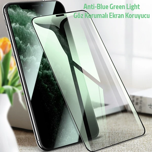 ALLY İPhone 11 Pro Max Anti -Blue Green Light Göz Korumalı Tempered Full Ekran Koruyucu 2 ALLY İPhone 11 Pro Max Anti -Blue Green Light Göz Korumalı Tempered Full Ekran Koruyucu - Görsel 2