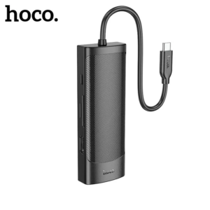 Haydiburaya 16 Hoco HB44 Type-C to HDMI + RJ45 + 100Mbps + SD/TF + USB3.0 + USB2.0 PD + 4K 30Hz Hub