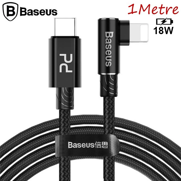 Baseus MVP Elbow Type-C to iPhone PD 18W Hızlı Şarj Usb Kablo 1metre-(5775) 2 Baseus MVP Elbow Type-C to iPhone PD 18W Hızlı Şarj Usb Kablo 1metre-(5775) - Görsel 2