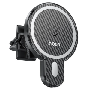 HOCO CA85 Araç Havalandırma Bölmesi 15W Kablosuz Hızlı Şarj Telefon Tutucu-(5775)