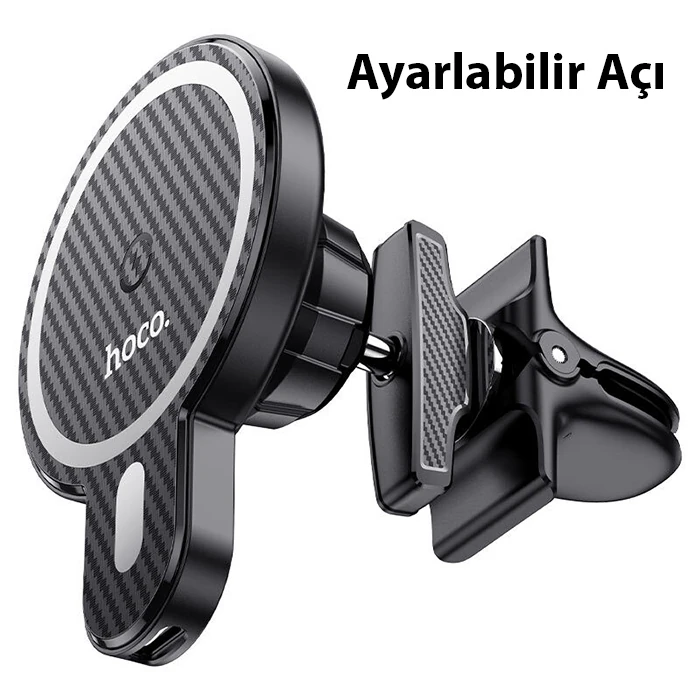 HOCO CA85 Araç Havalandırma Bölmesi 15W Kablosuz Hızlı Şarj Telefon Tutucu-(5775) 4 HOCO CA85 Araç Havalandırma Bölmesi 15W Kablosuz Hızlı Şarj Telefon Tutucu-(5775) - Görsel 4