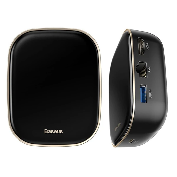 Baseus 6in1 USB Type C Çok Fonksiyonlu HUB B 3.0RJ45HDMISDmicro SD) 60W 2 Baseus 6in1 USB Type C Çok Fonksiyonlu HUB B 3.0RJ45HDMISDmicro SD) 60W - Görsel 2