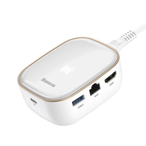 Baseus 6in1 USB Type C Çok Fonksiyonlu HUB B 3.0RJ45HDMISDmicro SD) 60W 4 Baseus 6in1 USB Type C Çok Fonksiyonlu HUB B 3.0RJ45HDMISDmicro SD) 60W - Görsel 4