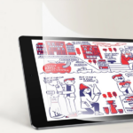 ALLY iPad Air 20202022 10.9 Paper Like Film Darbe Emici Pet Ekran Koruyucu