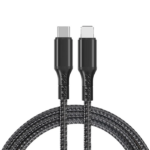 ALLY 1mt 27W Type-C To iPhone Lightning Süper Hızlı Data ve Şarj Kablosu, Akım ve Isı Korumalı Halat-(5775)