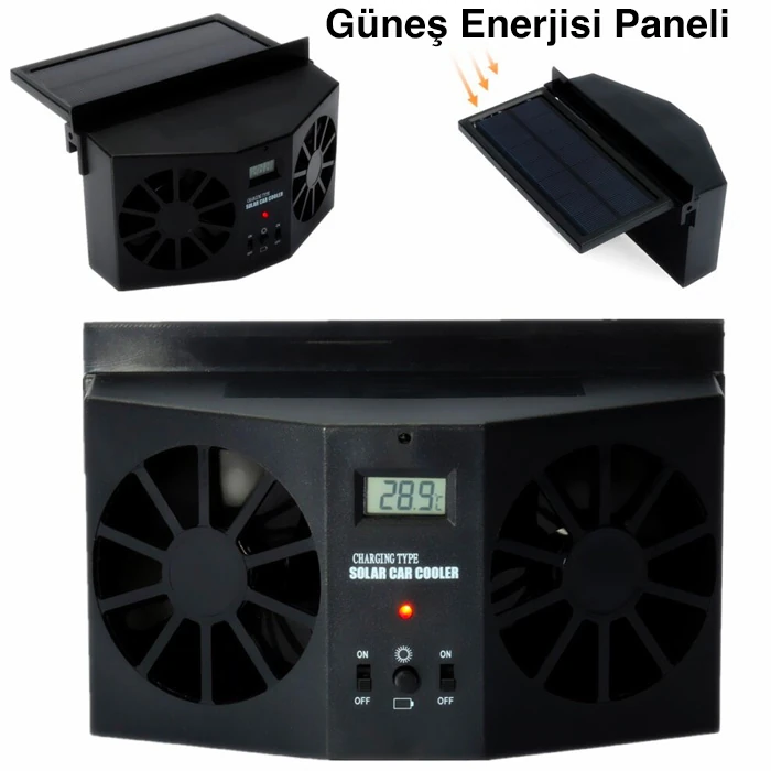 Ally R-8032 Güneş Enerjili Çift Fanlı Solar Oto Araç Havalandırma-(5775) 2 Ally R-8032 Güneş Enerjili Çift Fanlı Solar Oto Araç Havalandırma-(5775) - Görsel 2