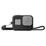 PULUZ PU428B GoPro HERO8 İçin Silikon Koruma Kılıfı+Wrist Strap-(5775)