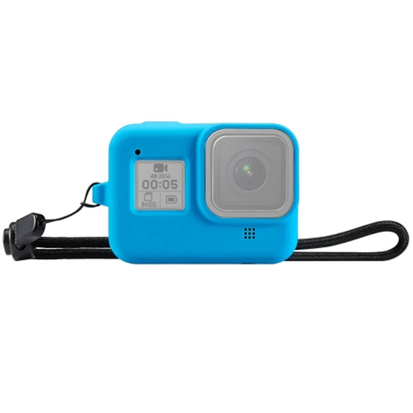 PULUZ PU428B GoPro HERO8 İçin Silikon Koruma Kılıfı+Wrist Strap-(5775) 2 PULUZ PU428B GoPro HERO8 İçin Silikon Koruma Kılıfı+Wrist Strap-(5775) - Görsel 2