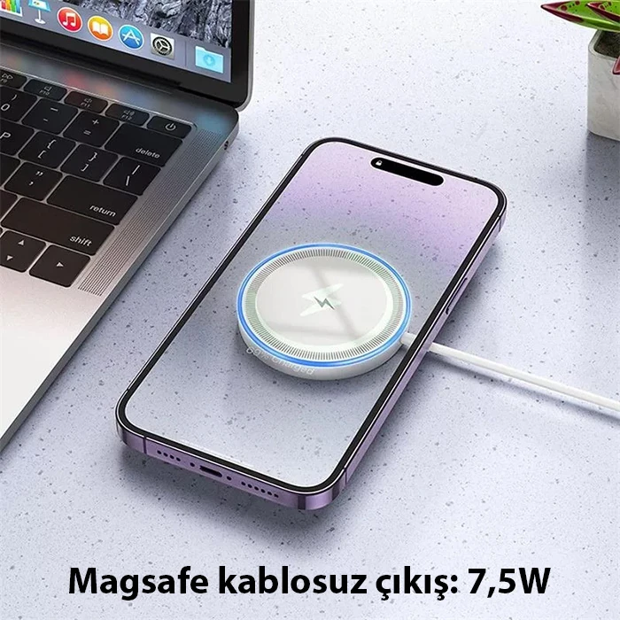 HOCO CW53 15W Magsafe Kablosuz Wireless Stand Hızlı Şarj Cihazı 2 HOCO CW53 15W Magsafe Kablosuz Wireless Stand Hızlı Şarj Cihazı - Görsel 2
