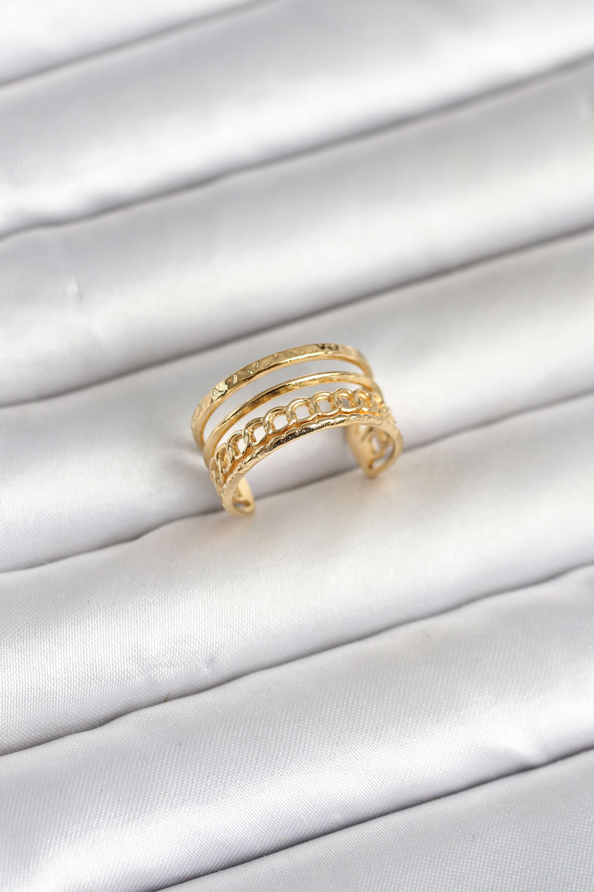 316L Çelik Gold Renk Zincirli Vintage Model Kadın Yüzük 5886 1 316L Çelik Gold Renk Zincirli Vintage Model Kadın Yüzük 5886