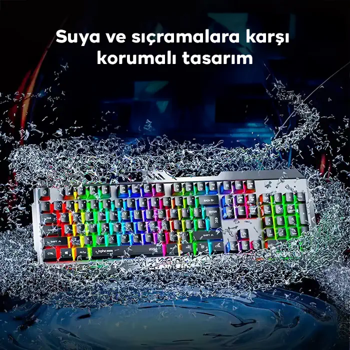 Inphic K2 USB Kablolu Oyun Klavyesi 104-Key Sessiz Oyun Klavyesi Bilgisayar Laptop için Cep telefonu yerleştirme alanı-(5775) 4 Inphic K2 USB Kablolu Oyun Klavyesi 104-Key Sessiz Oyun Klavyesi Bilgisayar Laptop için Cep telefonu yerleştirme alanı-(5775) - Görsel 4
