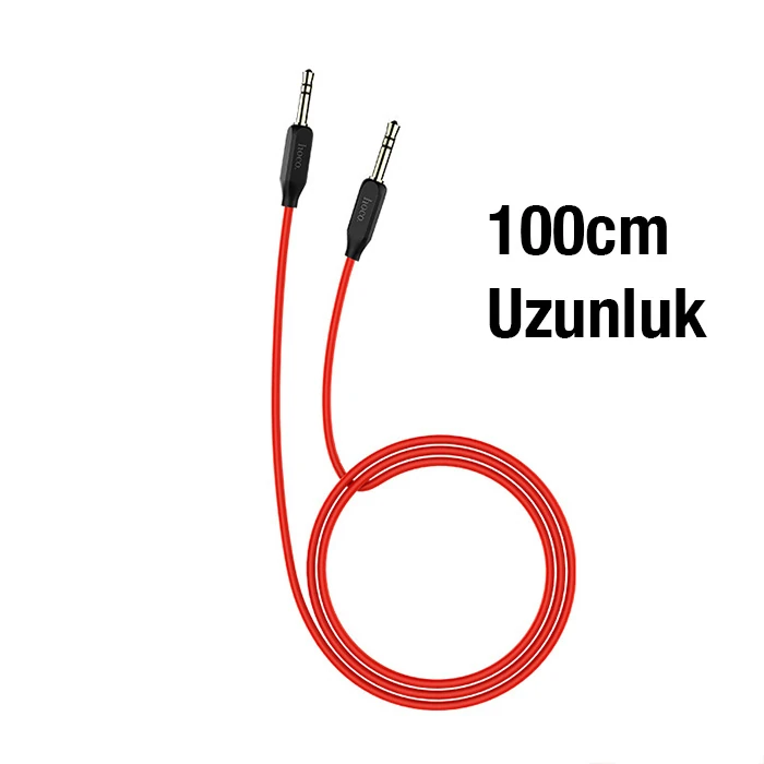 HOCO UPA11 3.5mm AUX to AUX Ses Aktarım Kablosu 1mt-(5775) 4 HOCO UPA11 3.5mm AUX to AUX Ses Aktarım Kablosu 1mt-(5775) - Görsel 4