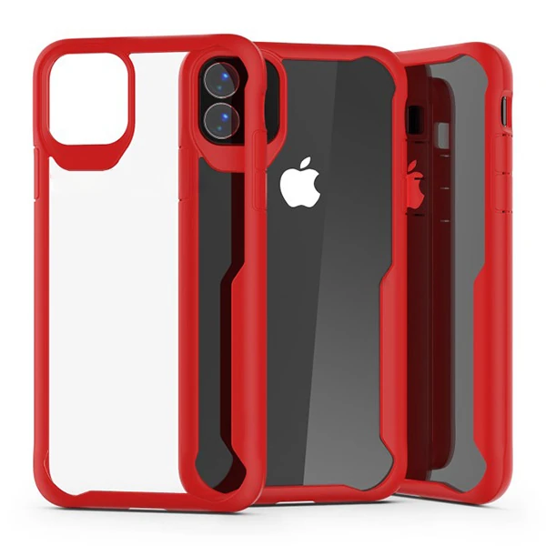 İPhone 11 Pro Max 6.5 İnch Shock Absorption PC+TPU Darbe Emici Kılıf 1 İPhone 11 Pro Max 6.5 İnch Shock Absorption PC+TPU Darbe Emici Kılıf