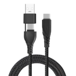 ALLY 2in1 USB Type C To PD Kablosu+USB Kablo-(5775)