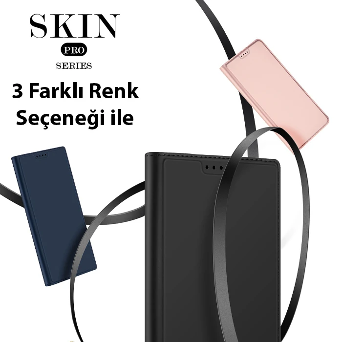 Dux Ducis Xiaomi Poco X5 Pro 5G Kılıf Skin Pro Series Flip Cover Kapaklı Kılıf-(5775) 3 Dux Ducis Xiaomi Poco X5 Pro 5G Kılıf Skin Pro Series Flip Cover Kapaklı Kılıf-(5775) - Görsel 3