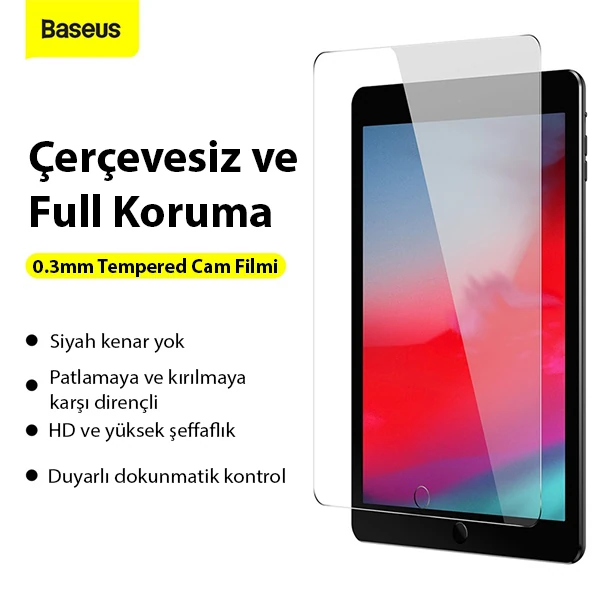 Baseus iPad Mini 5 -4 Tempered Kırılmaz Cam Ekran Koruyucu 2 Baseus iPad Mini 5 -4 Tempered Kırılmaz Cam Ekran Koruyucu - Görsel 2