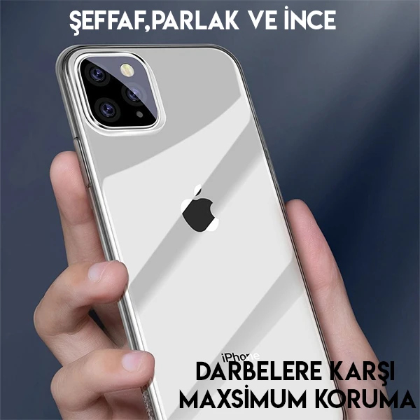 Baseus Simplicity Series iPhone 11 Pro Max 6.5 Kılıf Şeffaf Gel Silikon Kılıf 3 Baseus Simplicity Series iPhone 11 Pro Max 6.5 Kılıf Şeffaf Gel Silikon Kılıf - Görsel 3