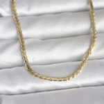 CM 14K Gold Renk Yassı Model 60 cm Kadın Kolye 5886