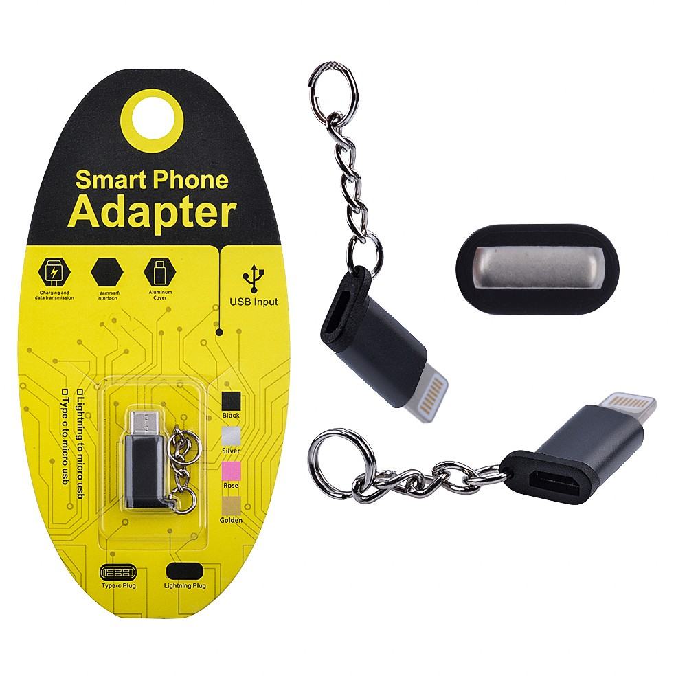 Ligtining Dönüştürücü Micro Usb Adaptor Converter Çevirici Başlık Anahtarlık-(5775) 1 Ligtining Dönüştürücü Micro Usb Adaptor Converter Çevirici Başlık Anahtarlık-(5775)