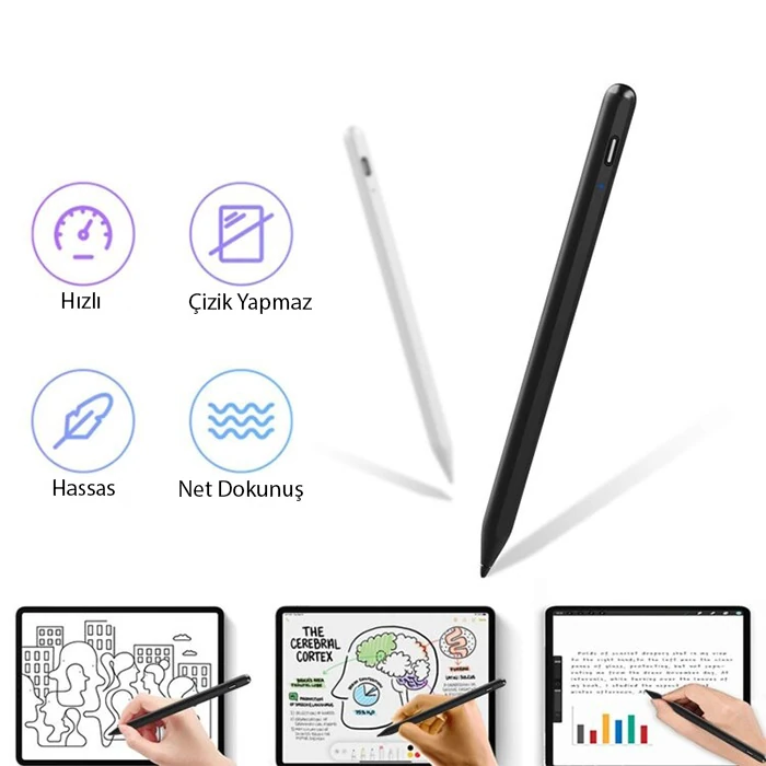 ALLY Xpen-3i iPad(2018-2025) Aktif Manyetik Kapasitif Kalem 2 ALLY Xpen-3i iPad(2018-2025) Aktif Manyetik Kapasitif Kalem - Görsel 2