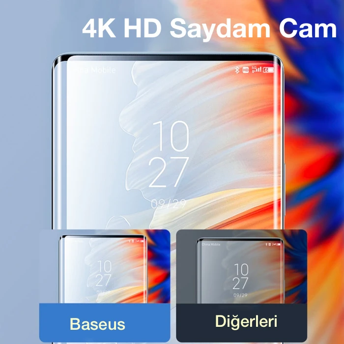 Baseus Xiaomi Mi Mix 4 0.25mm Kavisli Full Cam Ekran Koruyucu 2 Baseus Xiaomi Mi Mix 4 0.25mm Kavisli Full Cam Ekran Koruyucu - Görsel 2