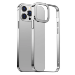 Baseus Glitter iPhone 13 Pro Kılıf Renkli Kenar Şeffaf Kılıf-(5775)