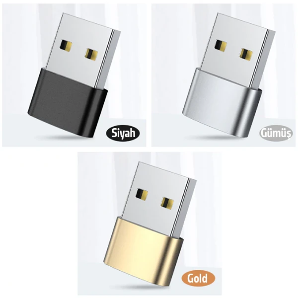 ALLY USB to Type-C Dişi Çevirici Dönüştürücü Adaptör-(5775) 3 ALLY USB to Type-C Dişi Çevirici Dönüştürücü Adaptör-(5775) - Görsel 3
