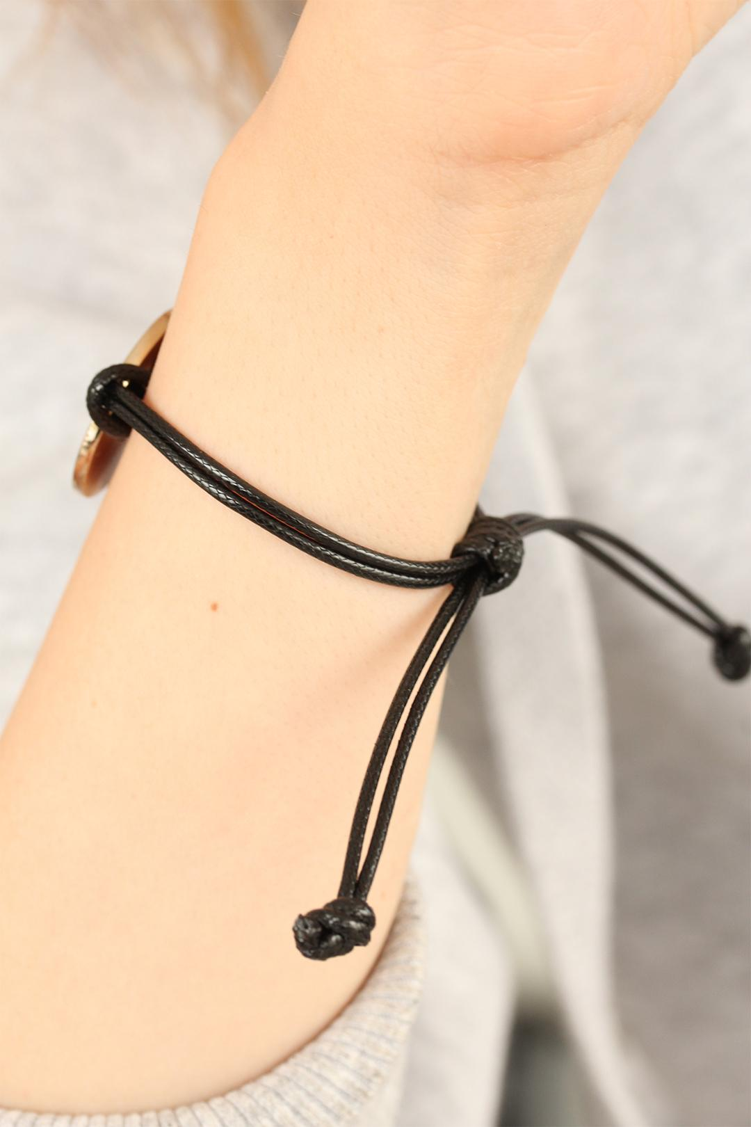 OKAY (İyi) Siyah Deri İpli Unisex Mood Bileklik 5886 2 OKAY (İyi) Siyah Deri İpli Unisex Mood Bileklik 5886 - Görsel 2