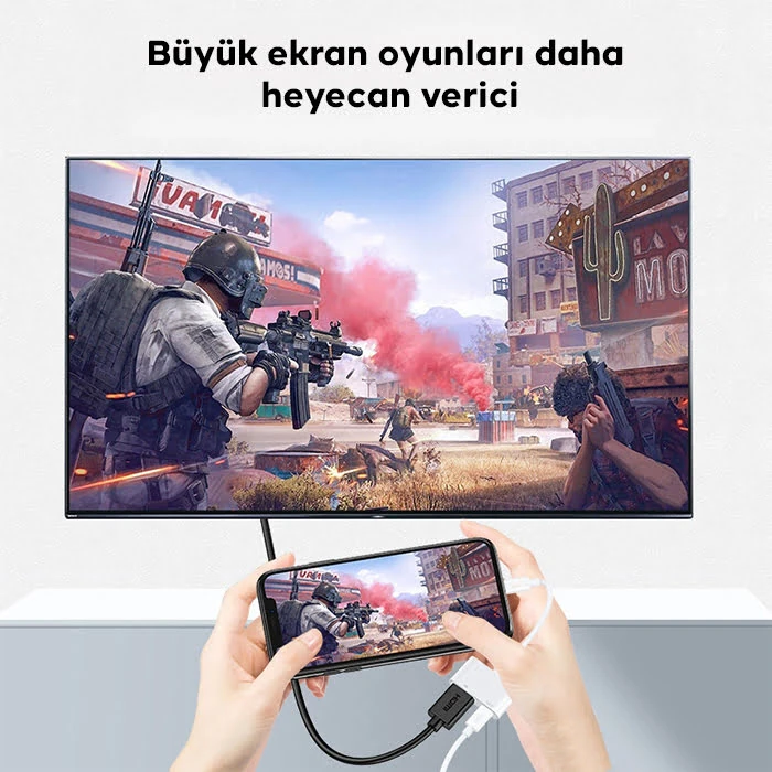 ALLY İPhone 15 Type-c to Type-c + HDMI Çevirici Kablo Dijital AV Adaptörü-(5775) 4 ALLY İPhone 15 Type-c to Type-c + HDMI Çevirici Kablo Dijital AV Adaptörü-(5775) - Görsel 4